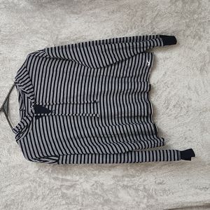 Hollister Long Sleeve Striped Crop